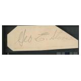 George Stewart original signature