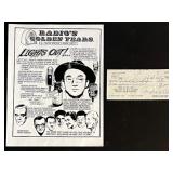 Arch Oboler Signed 1965 check