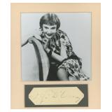 Fifi D'Orsay signature cut and photo