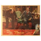 The Girl from Manhattan signed lobby card. GFA...