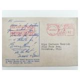 Debbie Reynolds & Eddie Fisher signed 1976...