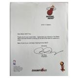 Miami Heat President Pat Riley facsimile signed...
