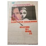 Reflections In A Golden Eye vintage movie poster