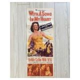 With a Song in My Heart original 1952 vintage...