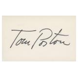 Newhart Tom Poston signature cut