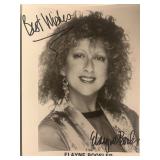 Comedian Elayne Boosler signed photo