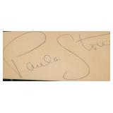 Hopalong Cassidy's Paula Stone signature cut