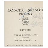 Griffith Music Foundation signed program 1947-1948