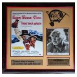 Lee Marvin Paint Your Wagon signed photo collage