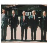 4 American Presidents signed photo. GFA...