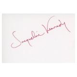 Jacqueline Kennedy signature cut