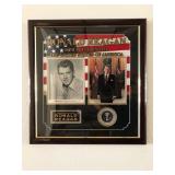 Ronald Reagan signed photo collage