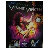 Vinnie Vincent signed poster
