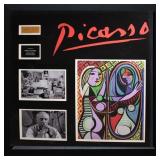 Pablo Picasso original signature and collage