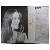 Judy Collins signed photo
