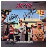 AC/DC Dirty Deeds Done Dirt Cheap signed album