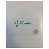 George HW Bush original signature. GFA...
