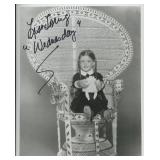 Wednesday Addams Lisa Loring signed photo