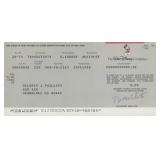Author Delores Phillips personal check