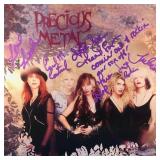 Precious Metal band signed album flat