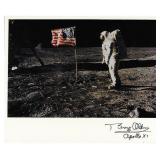 Moonwalker Buzz Aldrin signed nasa photograph