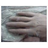 Artist Mariette Lydis signed wood sculptured hand