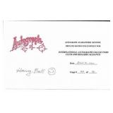 Smiley Face Creator Harvey Ball signed card