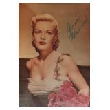 June Haver signed photo