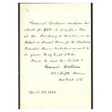 Union General George Washington Cullum Signed...