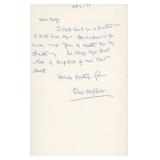 Romance Novelist Faith Baldwin handwritten...