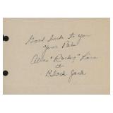 Mister Eds Voice Allan "Rocky" Lane signed note