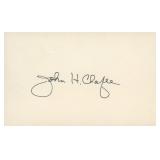 Secretary Of The Navy John Chafee signature cut
