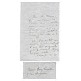 Paul Gustavo Dore handwritten signed Letter
