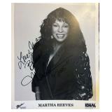 Martha Reeves signed photo