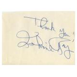 Johnnie Ray original autograph