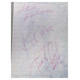 Meat Loaf original signature