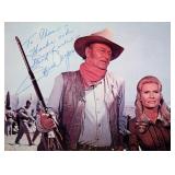 John Wayne signed movie photo