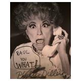 Comedian Phyllis Diller signed photo