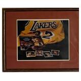 Magic Johnson custom framed photo