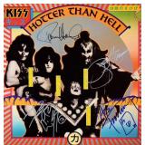 Kiss signed Hotter Than Hell album