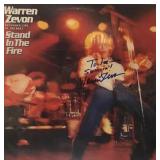 Warren Zevon signed Stand In the Fire album