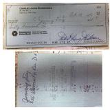 Rare Jimmy Day signed check