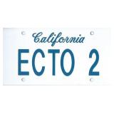 "ECTO 2" Ghostbusters - California Licence Plate