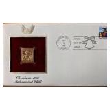 Christmas 1986 Madonna and Child Gold Stamp...
