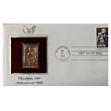 Christmas 1980 Madonna and Child Gold Stamp...