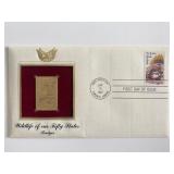 Wildlife of Our Fifty States Badger Gold Stamp...