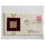 Flowers Camellia Gold Stamp Replica First Day...