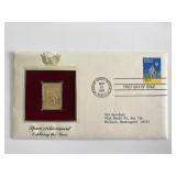 Space Achievement Exploring the Moon Gold Stamp...