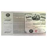 1870s U.S. Internal Revenue $10 Special Tax...