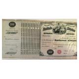 1870s U.S. Internal Revenue $10 Special Tax...